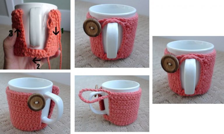 Fundas Para Tazas En Crochet O Punto Paso A Paso Ideas Comando Craft