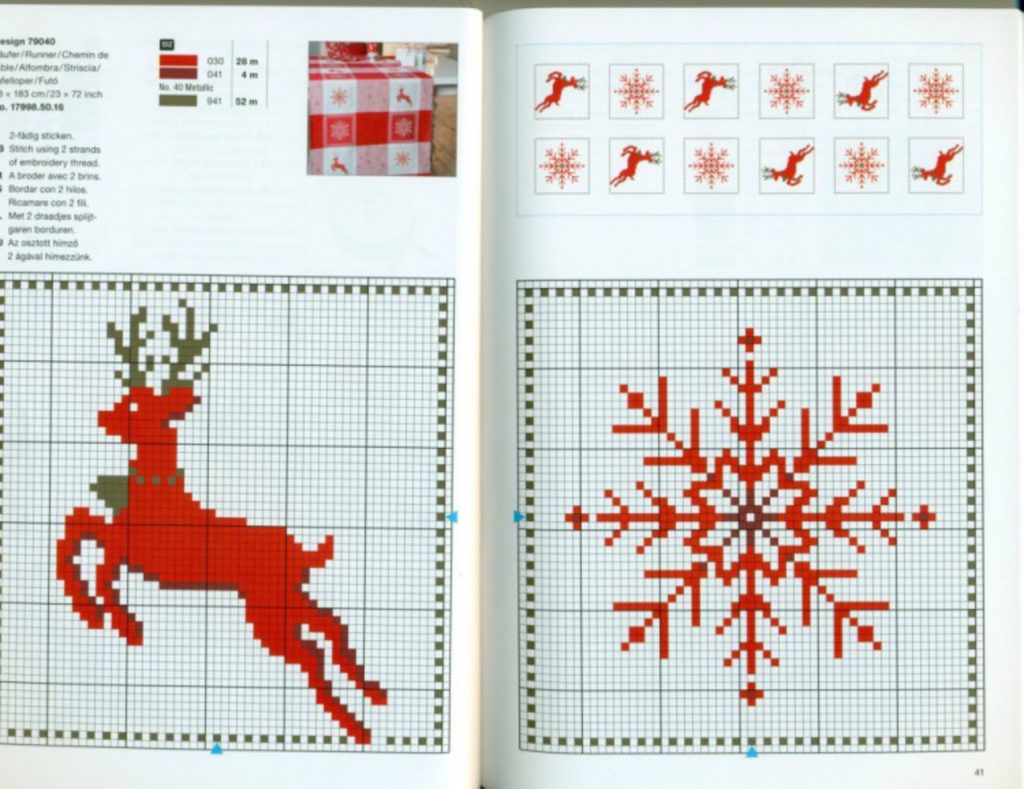 Patrones Diagramas Punto De Cruz Para Navidad Bordado Para