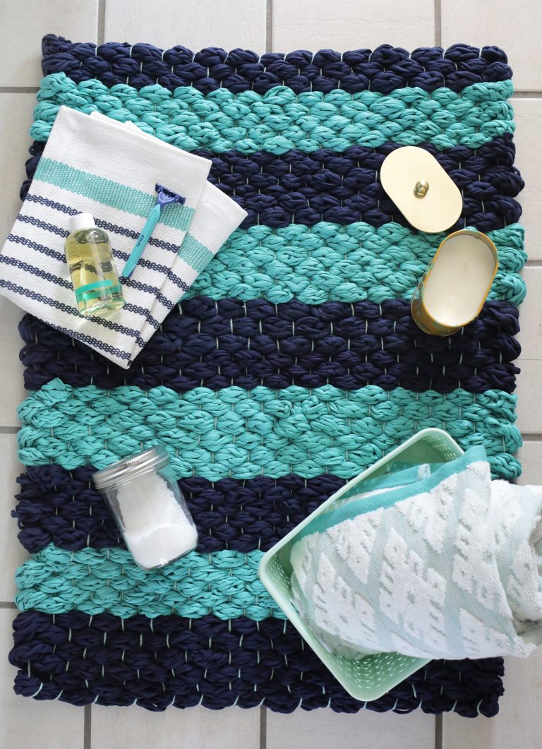 Cómo hacer una alfombra de baño con trapillo – Comando Craft